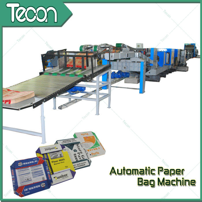 33KW Automatic Paper Bag Making Machine With Step Cut & Flat Cut